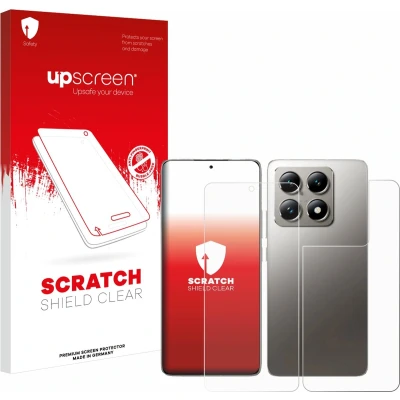 Afbeelding van upscreen Screenprotector voor Xiaomi 14T Pro (Voor+Achter) Folie Beschermfolie transparant