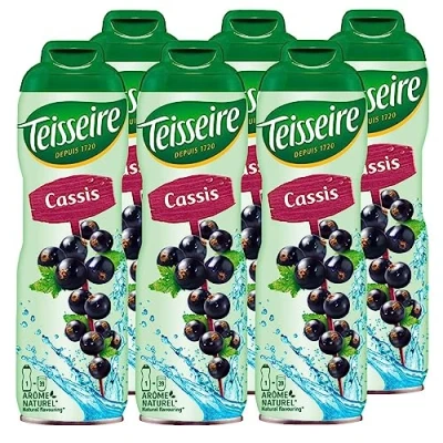 Afbeelding van Teisseire Zwarte bessen dranksiroop 600 ml siroop met fruitsmaak (6 stuks)