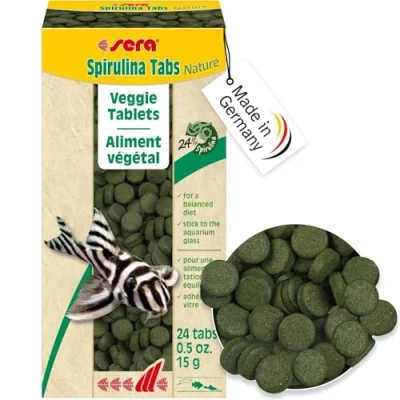 Afbeelding van Spirulina tabletten 24 stuks Sera Aquarium Visvoer