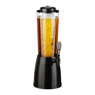 Afbeelding van Relaxdays Bierzuil, Drankautomaat, Zwart