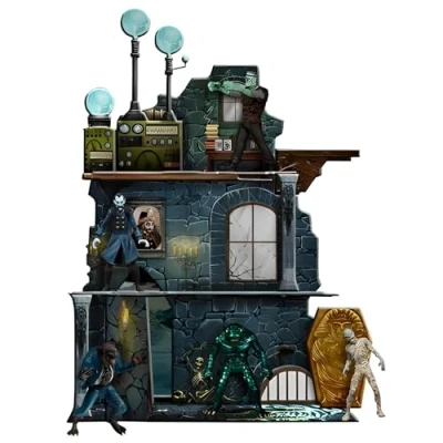Afbeelding van Mezco Toys Mezco&#039;s Monsters 5 Points Action Figuur Tower of Fear Deluxe Set 9 cm