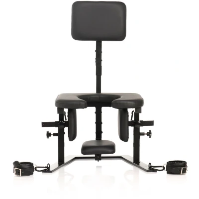 Afbeelding van XR Brands Pleasure Throne Orale Seks Stoel Zwart