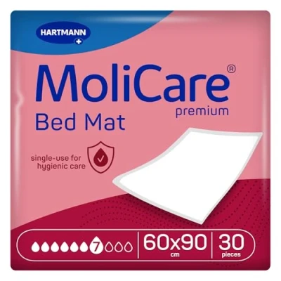 Afbeelding van Hartmann Molicare Premium Bed Mat 7 druppels 60 x 90 cm 1 pak van 30 stuks