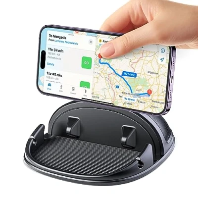Afbeelding van telefoonhouder voor de auto, houder mobiele telefoon, universeel, zwart