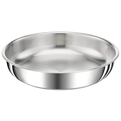 Image de TEFAL Ingenio Poêle 24 cm, Induction, Acier inoxydable haute qualité, Empilable, Polyvalence, Compatible lave vaisselle, Preference L9720402, Argenté
