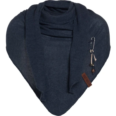 Afbeelding van Knit Factory LOLA Sjaal, Dames, Maat: One Size, Navy