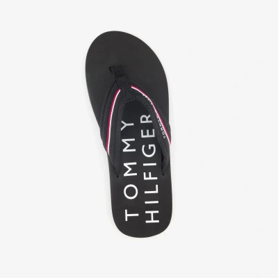 Afbeelding van Tommy Hilfiger Beach Teensandalen, Heren, Maat: 42, Black Polyester