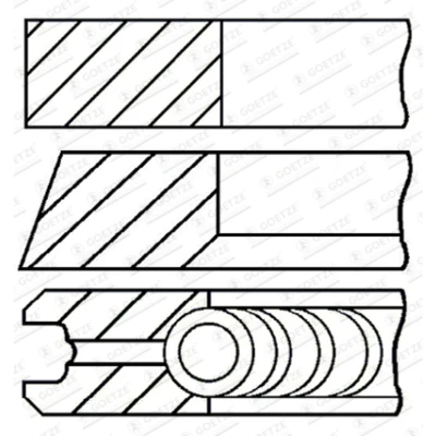 Afbeelding van Goetze Engine Zuigerveren 08 439100 10