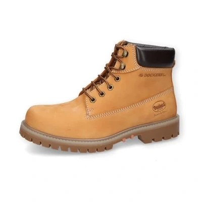 Afbeelding van Dockers by Gerli Veterboots, Heren, Maat: 42, Golden tan yellow Nubukleer