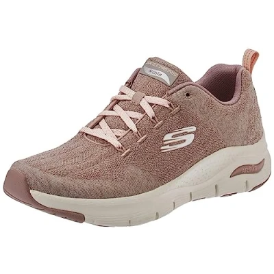 Image de Skechers Ajustement de la Voûte Plant, Basket Femme, Marron, 40 EU