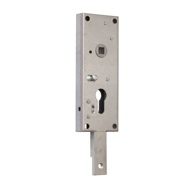 Afbeelding van Nemef Garagedeurslot staal verzinkte slotkast stang onder, verend 60 mm