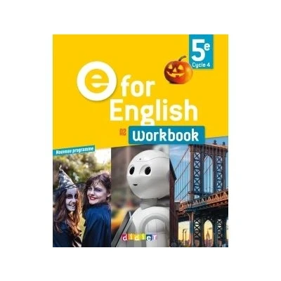 Image de E for English 5e Anglais Ed.2017 Workbook