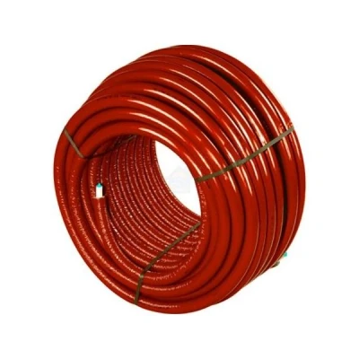 Afbeelding van 20mm x 2,25 Lengte: 75 meter Rood geïsoleerd 6mm Unipipe Alu/Pex. Artikelnr: 1091714