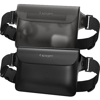 Afbeelding van Spigen A620 Universele Waterdichte heuptas WaterProof Waist Bag 2 PACK Zwart