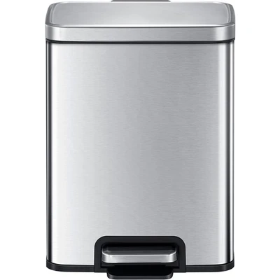 Afbeelding van EKO Madison pedaalemmer 6 ltr, Stainless Steel Plastic Misty mat RVS
