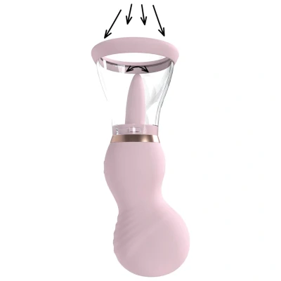 Afbeelding van Sensual Rechargeable Vulva and Breast Pump Pink