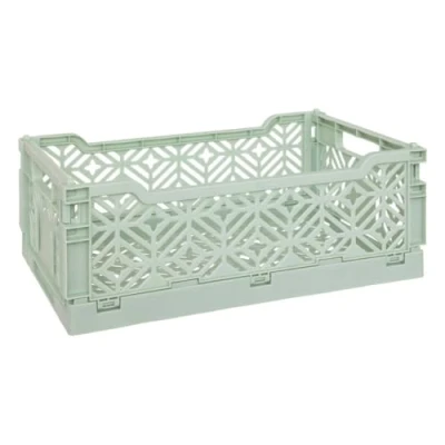 Afbeelding van Atmosphera Kids Vouwkrat/Opbergkrat Stapelbaar 30x20x12cm Groen