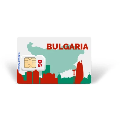 Afbeelding van Simkaart Bulgarije 12GB Data + Onbeperkt Bellen Binnen Europa Prepaid Met Snel 4G/5G Internet En Op Reis In Airport Telecom