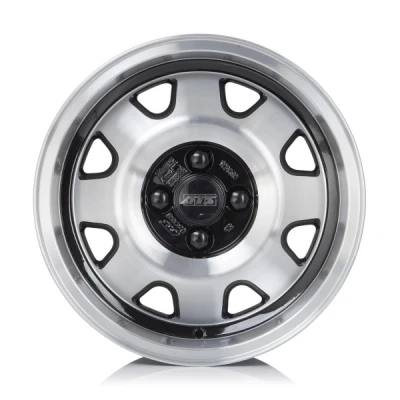 Afbeelding van ATS 4 gat 15duim 100mm lichtmetalen Velg Cup mattschwarz Front poliert CUP7052804X3 1