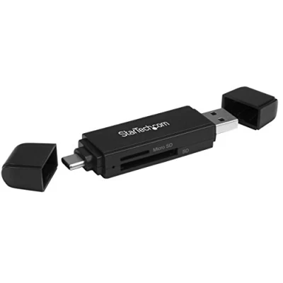Afbeelding van Kaartlezer Startech SDMSDRWU3AC Zwart