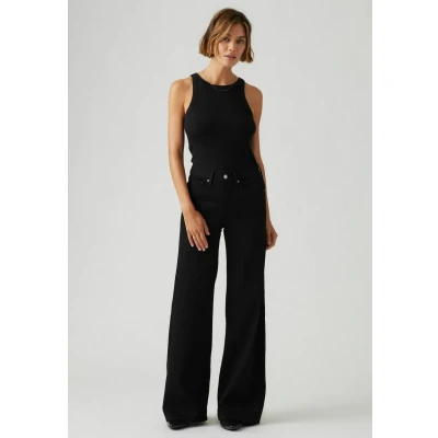 Afbeelding van Levi&#039;s 318 Shaping WIDE LEG Flared Jeans, Dames, Maat: 28x32, Tall glass of water