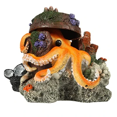 Afbeelding van Aqua Della Verdwaalde Octopus Aquarium Ornament 15.5x12.5x11 cm