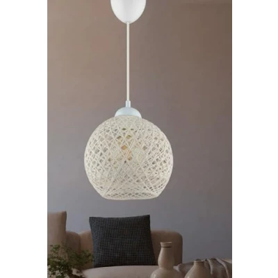 Afbeelding van Verlichting Kroonluchter Ludwig in Wit Metaal Afmetingen 22x22x54cm Stijlvolle Woondecoratie