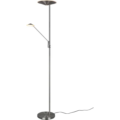 Afbeelding van Trio leuchten LED Vloerlamp 36.5W Aanpasbare Kleur Dimbaar Rond Nikkel Aluminium