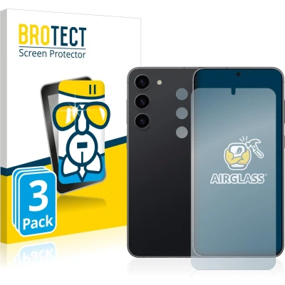 Afbeelding van BROTECT Screenprotector voor Samsung Galaxy S23 Plus (Voor+Camera) Folie Beschermfolie Beschermglas transparant (3 Stuks)
