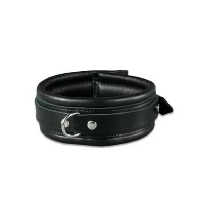 Afbeelding van XXDREAMSTOYS Choker/Halsband Leather Neck Zwart