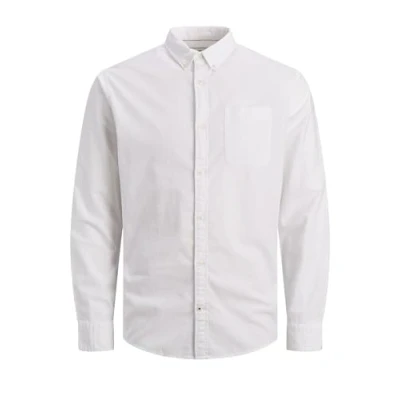 Image de JACK &amp; JONES Chemise à Boutons Slim Fit, Blanc/Coupe : Fit., XXL