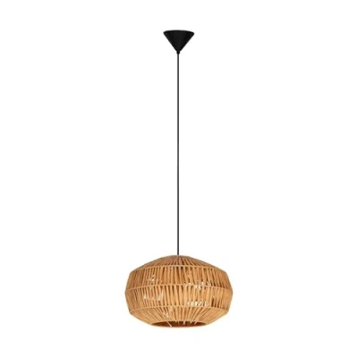 Afbeelding van EGLO Sheldon Hanglamp E27 Ø 38 cm BruinZwart Papier