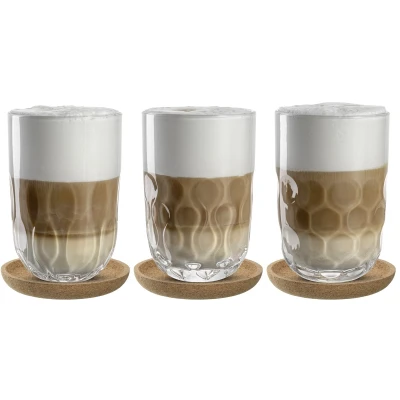 Afbeelding van Latte Macchiato Glas Leonardo Gocce 390ml (Set van 6)