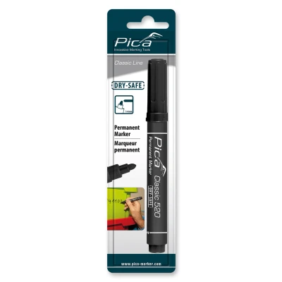 Afbeelding van Pica Classic 520/46 Permanent Marker zwart ronde punt (blister)