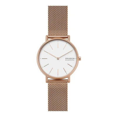 Afbeelding van Skagen Signatur Horloge roségoldcoloured, Dames, Maat: One Size, Roségold coloured