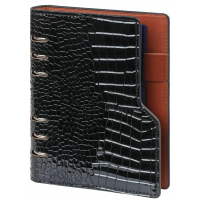 Afbeelding van Kalpa Personal organizer Croco zwart