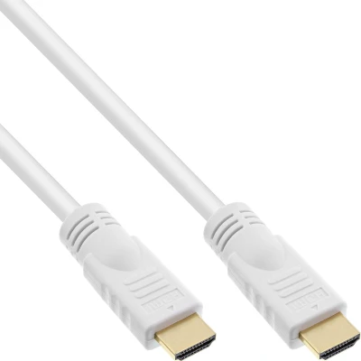 Afbeelding van HDMI kabel versie 2.0 (4K 60Hz + HDR) CU koper aders / wit 10 meter