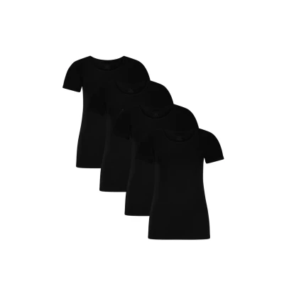 Afbeelding van Bamboo Basics KATE, 4ER PACK Hemd, Dames, Maat: 38, Schwarz