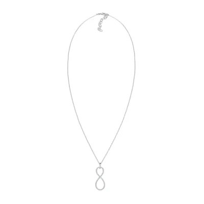 Afbeelding van Elli Infinity Kristalle Endless Ketting, Dames, Maat: 70, Silber