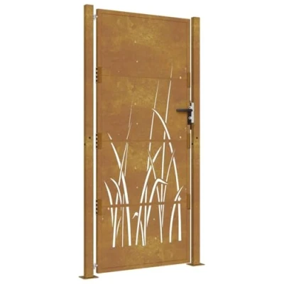 Afbeelding van Poort grasontwerp 105x205 cm cortenstaal