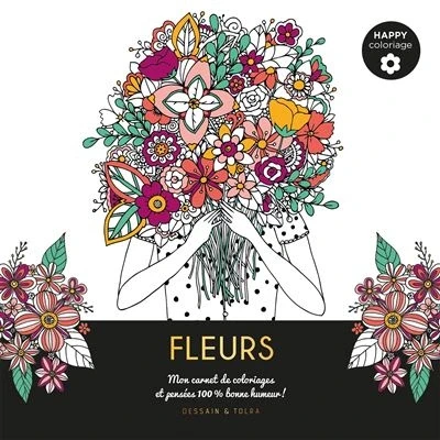 Image de Fleurs Happy coloriage
