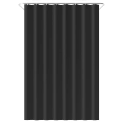 Afbeelding van Loti Living Douchegordijn Anti Schimmel Zwart Inclusief ringen Waterdicht Polyester 120x200 cm