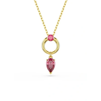 Afbeelding van Swarovski Dames Ketting Roze &amp; goudkleurig