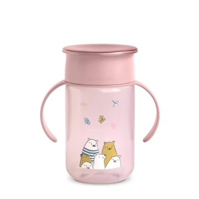 Afbeelding van Suavinex Anti lek Beker Bears Pink