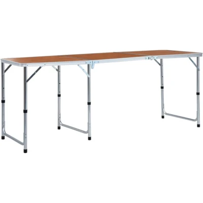 Afbeelding van Campingtafel inklapbaar 120x60 cm aluminium