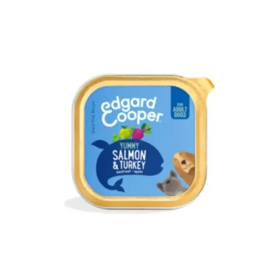 Afbeelding van Edgard&amp;Cooper Kuipje Salmon Turkey Adult Hondenvoer Zalm Kalkoen 150 g