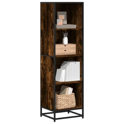Afbeelding van vidaXL Boekenkast 40x35x139 cm bewerkt hout gerookt eikenkleurig