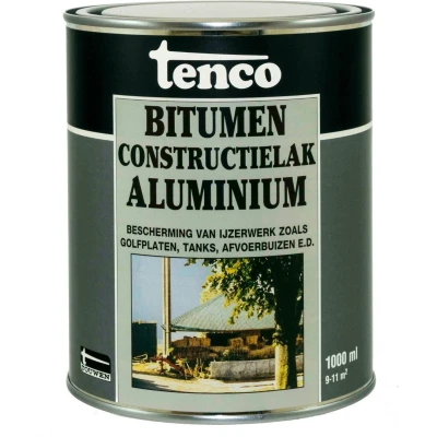 Afbeelding van Tenco Bitumen Constructielak Aluminium 1 ltr