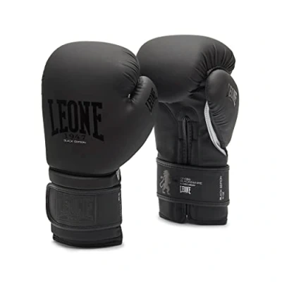 Image de Gants de boxe Leone Black 12 oz Noir