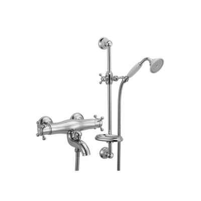 Afbeelding van Huber Victorian Thermostatische Badkraan met douchegarnituur Brons VTS2701027
